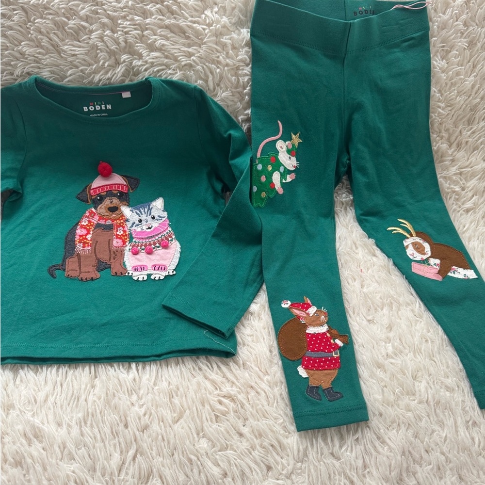 Mini Boden Kids Christmas Holiday Set 3-4Y